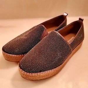 Embellished slip-on shoes